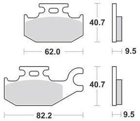 Гальмівні колодки SBS 196MS
