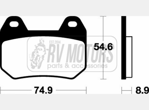 Тормозные колодки SBS 746HF