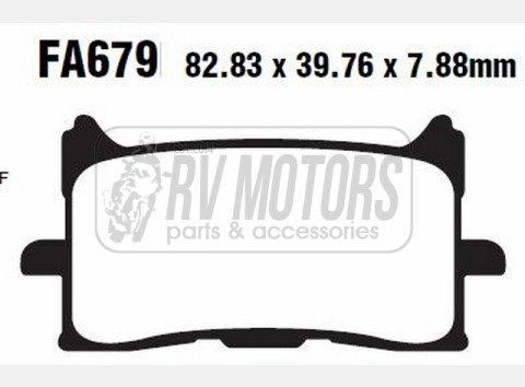 Тормозные колодки EBC FA679HH