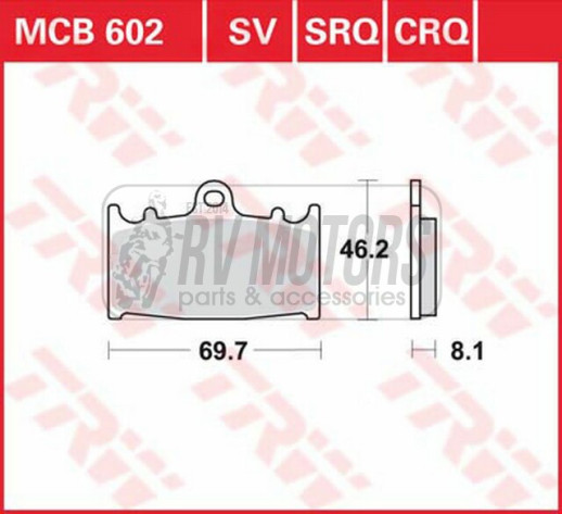 Гальмівні колодки TRW LUCAS MCB602