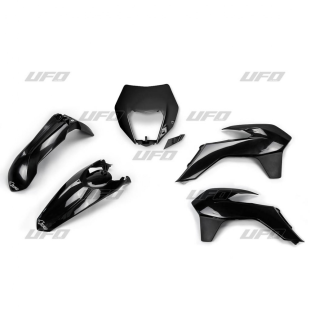 Комплект пластика UFO KTM EXC/EXCF '14-'16 (чёрный) (KT524E001) KTKIT524001
