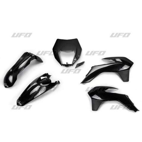 Комплект пластика UFO KTM EXC/EXCF '14-'16 (чёрный) (KT524E001) KTKIT524001