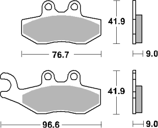 Тормозные колодки SBS 177CT (FA353)