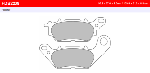 Тормозные колодки FERODO FDB2238EF