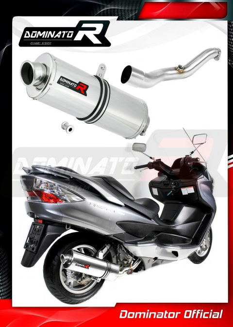 Прямоток DOMINATOR SUZUKI BURGMAN 400 2007 - 2016 овальный