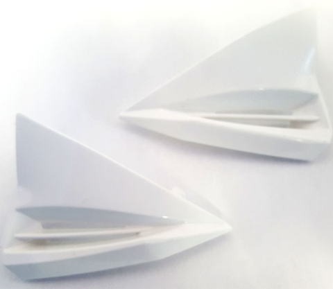 Задние воздухозаборники белые CABERG 2019 EGO A6242DB