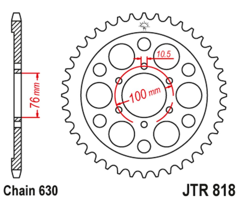 Приводная звезда SUZUKI GS 750 '77-83, GSX 750 '79-82 JT JTR818.41