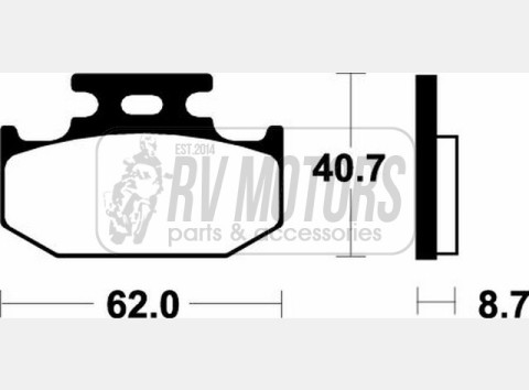 Тормозные колодки SBS 632RSI