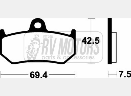 Гальмівні колодки SBS 763HF