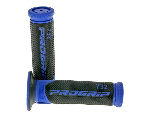 Ручки руля PROGRIP PG732 (22+25MM 125MM) чёрно-синие (PG732/2) PA073200BL02