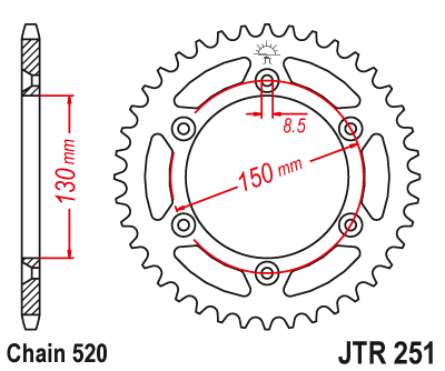 Привідна зірка JT JTR251.47 (PBR 270)