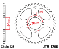 Приводная звезда JT JTR1206.45 (PBR 4304)