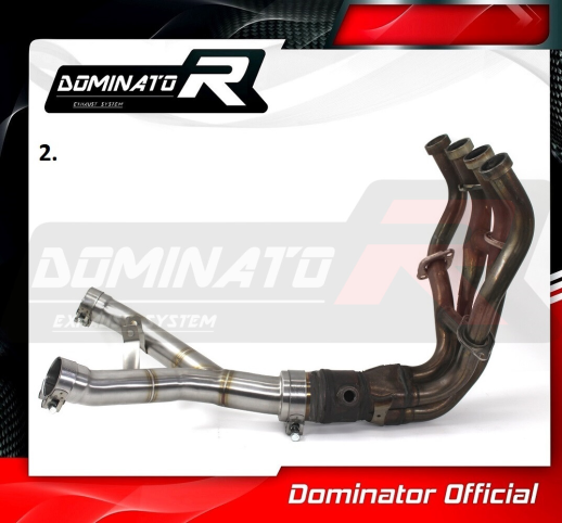 Вихлопний колектор DOMINATOR KAWASAKI Z1000 DECAT 2017 – 2019