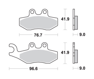 Тормозные колодки SBS 177MS (FA353)