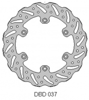 Тормозной диск задний KTM 2T/4T '91-21, HUSABERG, HUSQUARNA, GAS-GAS '21, WAVE (220X110X4MM) (6X6,5MM) (NG129,NG141)   DELTA BRAKING  ONL_DBD037G