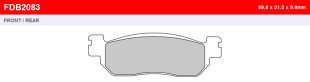 Тормозные колодки FERODO FDB2083SM