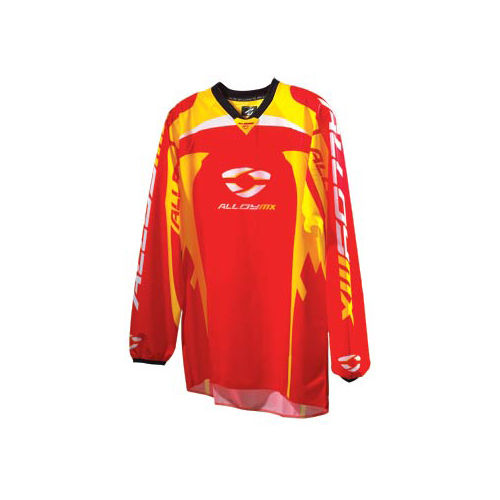 Джерсі ALLOY BIKE MBT REACTOR жовтий/червоний. XL