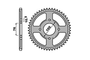 Приводная звезда SUZUKI GSX 600F '85-88 JR 81746JRS
