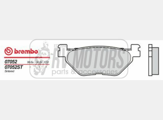Гальмівні колодки BREMBO BRM 07052