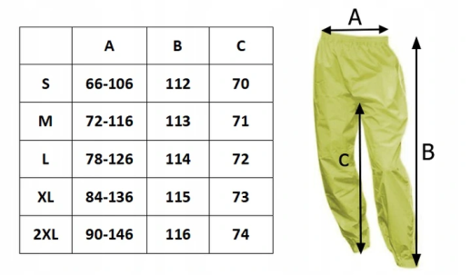 Дощові штани BIKETEC BT78202, чорні