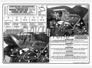 Крепления под боковые кофры KAPPA Monokey Honda CBF 500-600-1000 KLX174