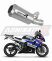 Прямоток Suzuki GSX-R 1000 2001-2004 DOMINATOR GPS