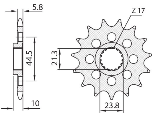 Привідна зірка SUNSTAR 3A314 (JTF1441.14)