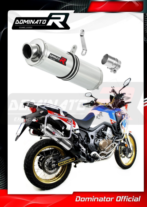 Прямоток DOMINATOR HONDA CRF 1000 L AFRICA TWIN 2015 - 2017 круглый