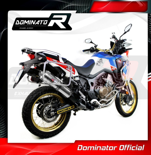 Прямоток DOMINATOR HONDA CRF 1000 L AFRICA TWIN 2015 - 2017 круглый