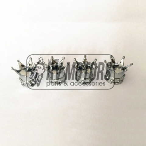 Колпачки ниппеля Корона серебро