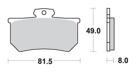 Тормозные колодки SBS 599HF (FA107)