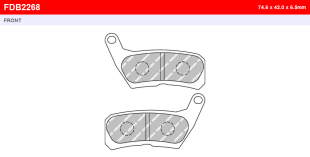 Тормозные колодки FERODO FDB2268P