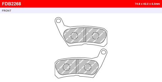 Гальмівні колодки FERODO FDB2268P