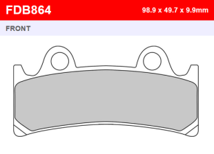 Тормозные колодки FERODO FDB864ST