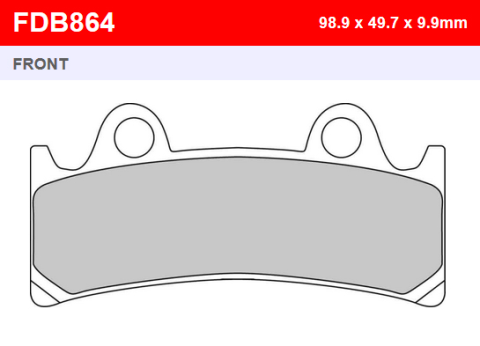 Тормозные колодки FERODO FDB864ST