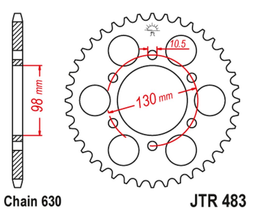 Приводная звезда KAWASAKI Z 900 '73-76' JT JTR483.33