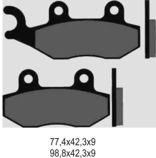 Тормозные колодки GALFER FD189G1651 (FA222)