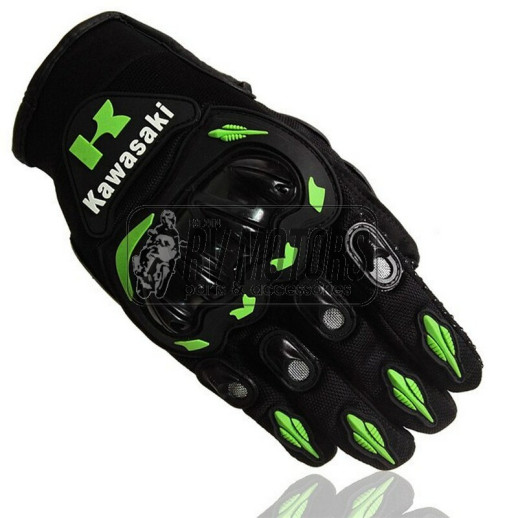 Рукавички PRO-BIKER KAWASAKI чорний/зелений