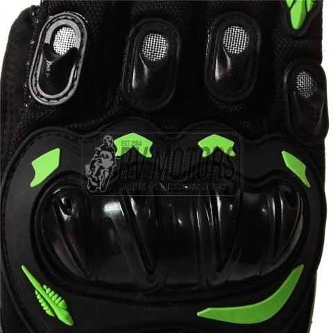 Перчатки PRO-BIKER KAWASAKI черный/зеленый