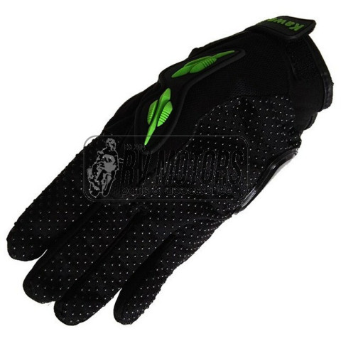 Перчатки PRO-BIKER KAWASAKI черный/зеленый