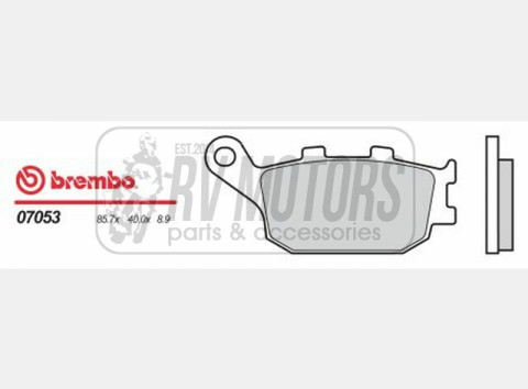 Тормозные колодки BREMBO BRM 07053XS