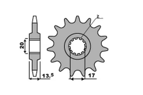 Приводная звезда FANTIC 200/212/249 CHT 15311K