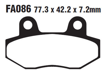 Гальмівні колодки EBC SFA086HH