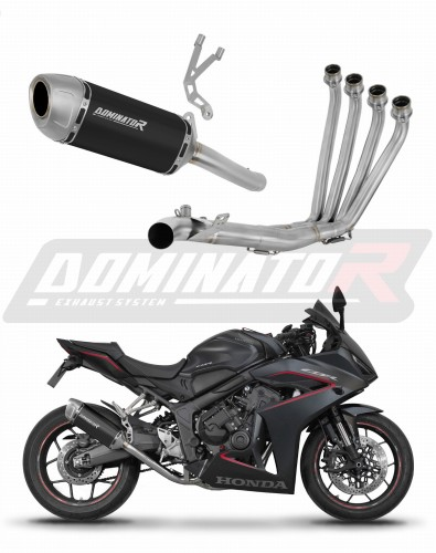 Полная система выхлопа Honda CBR 650 R / E-Clutch 2024 - 2025 DOMINATOR S6 черный