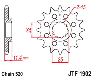 Привідна зірка JT JTF1902.14 (PBR 1252)
