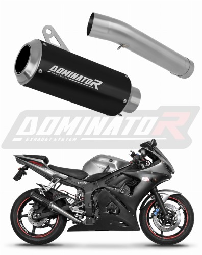 Прямоток YAMAHA YZF R6 1999-2002 DOMINATOR GP черный