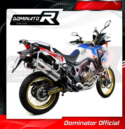 Прямоток DOMINATOR HONDA CRF 1000 L AFRICA TWIN 2015 - 2017 овальный