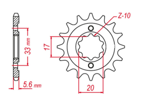 Приводная звезда KAWASAKI KXF 250`04-'05, SUZUKI RMZ 250 '04'-06 (+1) GROSSKOPF 43014G (JTF430.14)