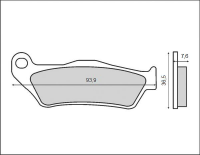 Тормозные колодки BRENTA FT 3027 (FA181)