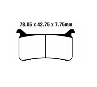 Тормозные колодки GALFER FD519G1375 (FA700)